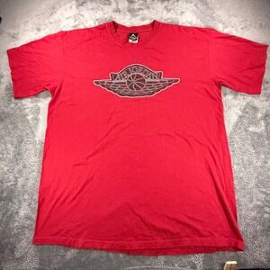Jordan Brand Air Jordan Wings Logo Graphic T-Shirt Mens XL Red Cotton